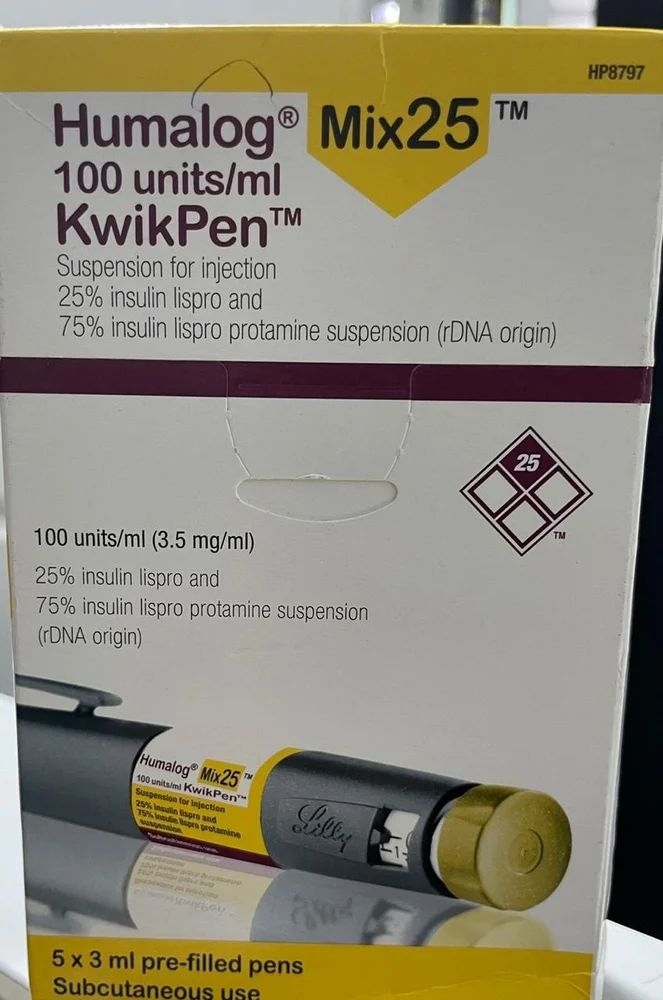 Humalog Mix 25 100iu Kwikpen